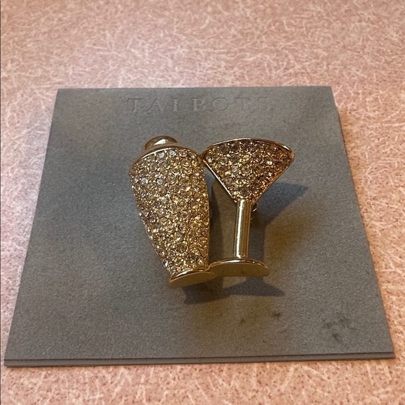 Talbots Gold and Silver Cocktail Brooch - Picture 5 of 5